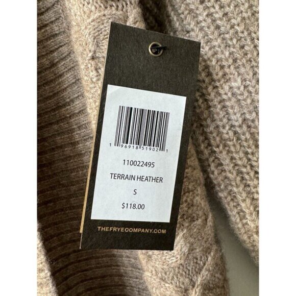 NWT Frye Long Open Front Wool Blend Cardigan In Terrain Heather Women’s Sz S - Picture 4 of 14